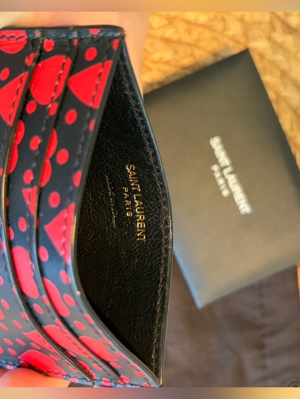 Saint Laurent YSL Heart Bifold Wallet Card Holder - Picture 8 of 8